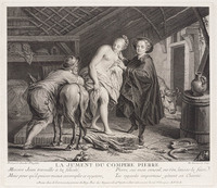 KG 12923
<br/>
De matrone van kameraad Pierre.
<br/>
<em>Larmessin, Nicolas IV de (1684-1756)</em>